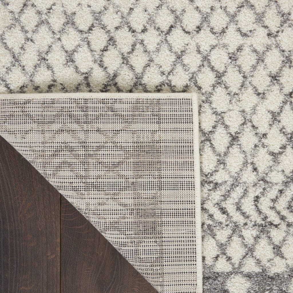 2’ X 3’ Ivory And Gray Geometric Scatter Rug