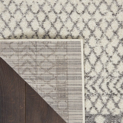 2’ X 3’ Ivory And Gray Geometric Scatter Rug