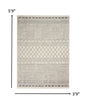 2’ X 3’ Ivory And Gray Geometric Scatter Rug