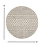 2’ X 3’ Ivory And Gray Geometric Scatter Rug