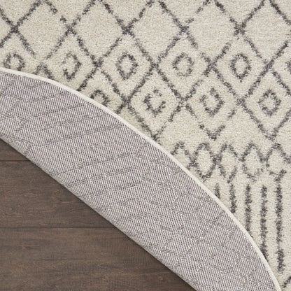 2’ X 3’ Ivory And Gray Geometric Scatter Rug
