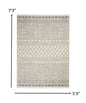 2’ X 3’ Ivory And Gray Geometric Scatter Rug
