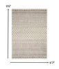 2’ X 3’ Ivory And Gray Geometric Scatter Rug