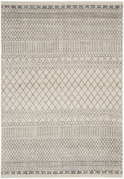 2’ X 3’ Ivory And Gray Geometric Scatter Rug