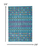 2’ X 3’ Blue Jewels Geometric Scatter Rug