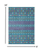 2’ X 3’ Blue Jewels Geometric Scatter Rug