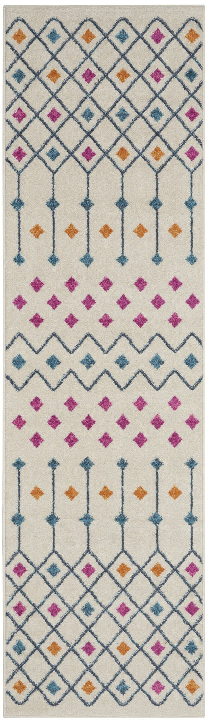 2’ X 3’ Ivory Jewels Geometric Scatter Rug