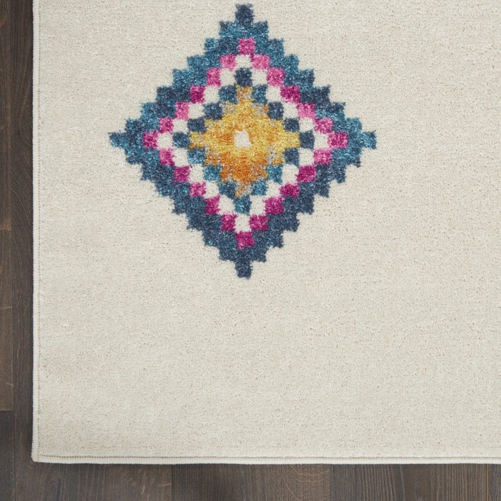 2’ X 3’ Ivory Boho Jewels Geometric Scatter Rug