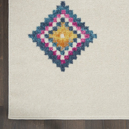 2’ X 3’ Ivory Boho Jewels Geometric Scatter Rug