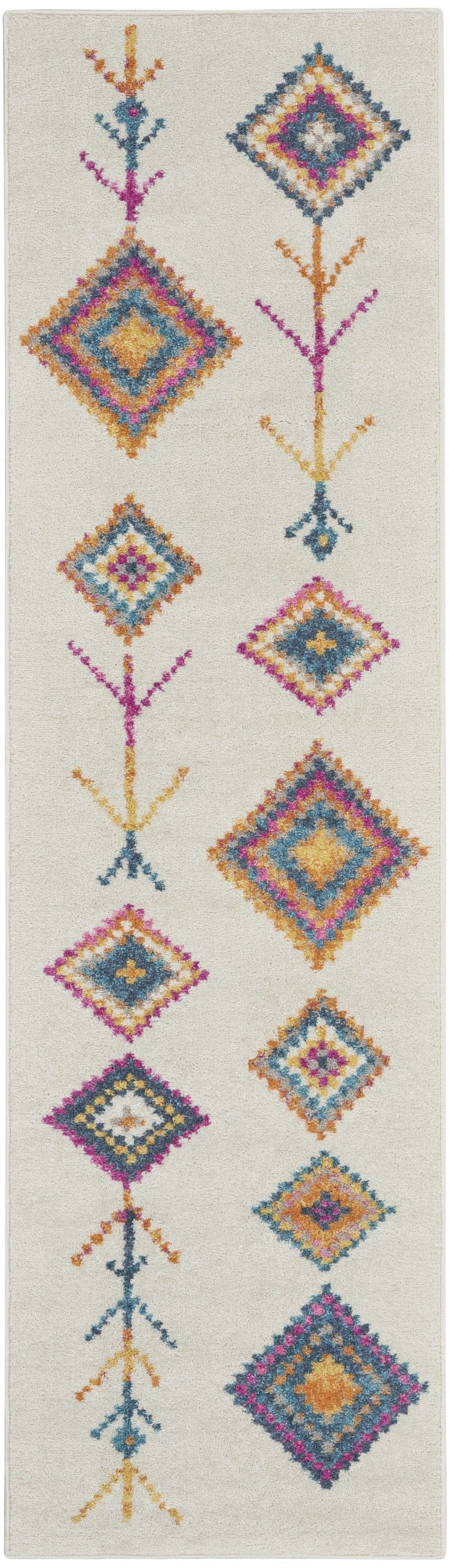 2’ X 3’ Ivory Boho Jewels Geometric Scatter Rug