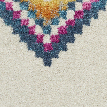 2’ X 3’ Ivory Boho Jewels Geometric Scatter Rug