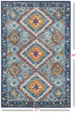 2’ X 3’ Blue And Multi Diamonds Scatter Rug
