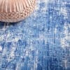 4’ X 6’ Blue And Ivory Abstract Splash Area Rug