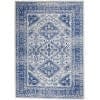4’ X 6’ Ivory And Navy Geometric Area Rug