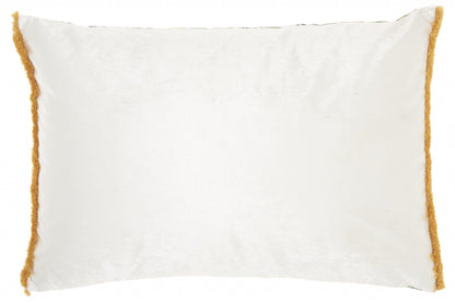 Multicolor Jungle Art Lumbar Pillow