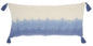 Blue Ombre Tasseled Lumbar Pillow