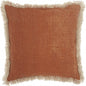 Textured Cotton Clay Accent Throw Pillow