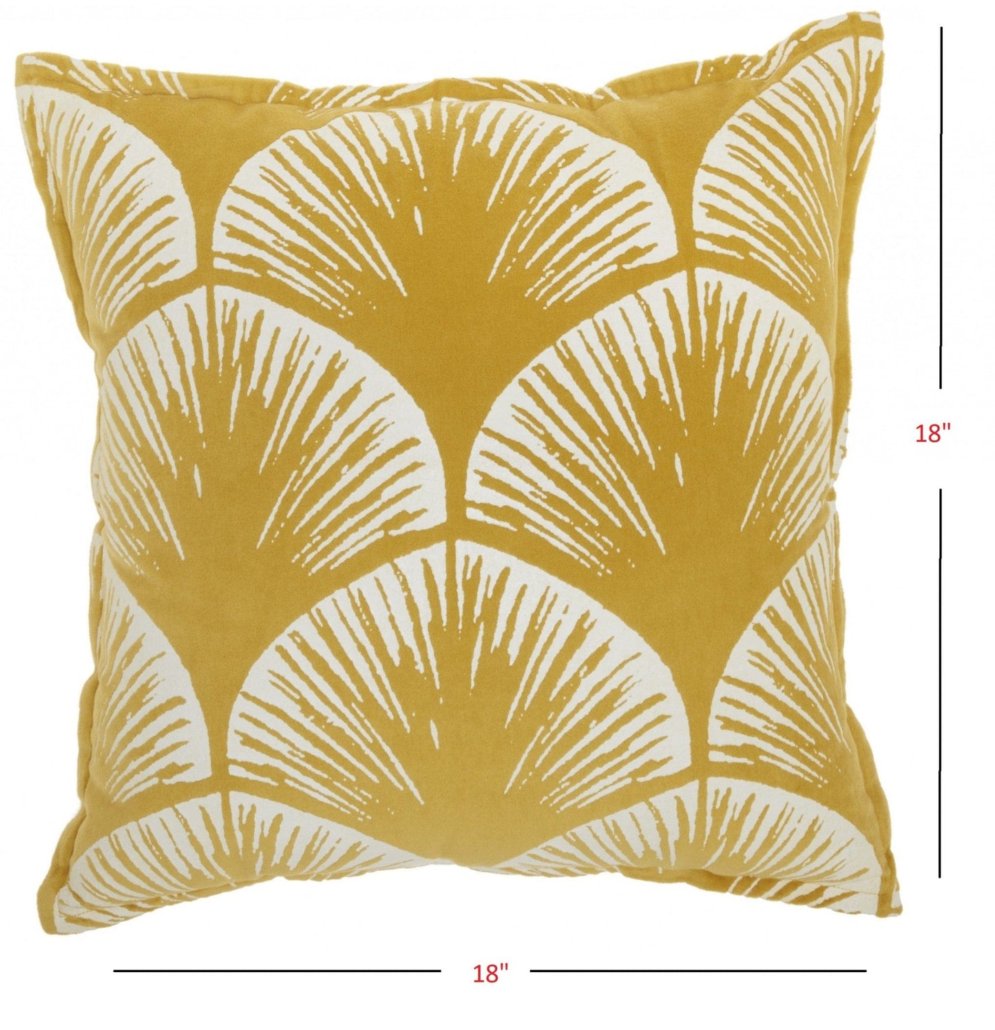 Yellow And Ivory Scales Pattern Throw Pillow
