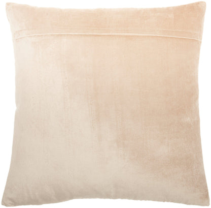 Glam Blush Pink And Gold Beaded Accent Throw Pillow