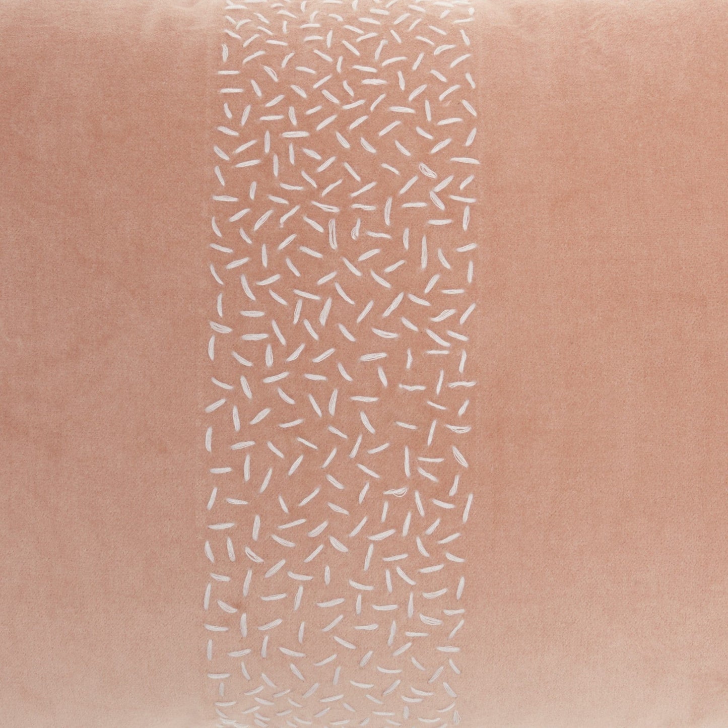 Pink Lumbar Pillow With Center Pattern