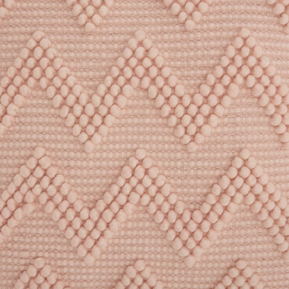 Boho Mauve Rose Textural Chevron Throw Pillow