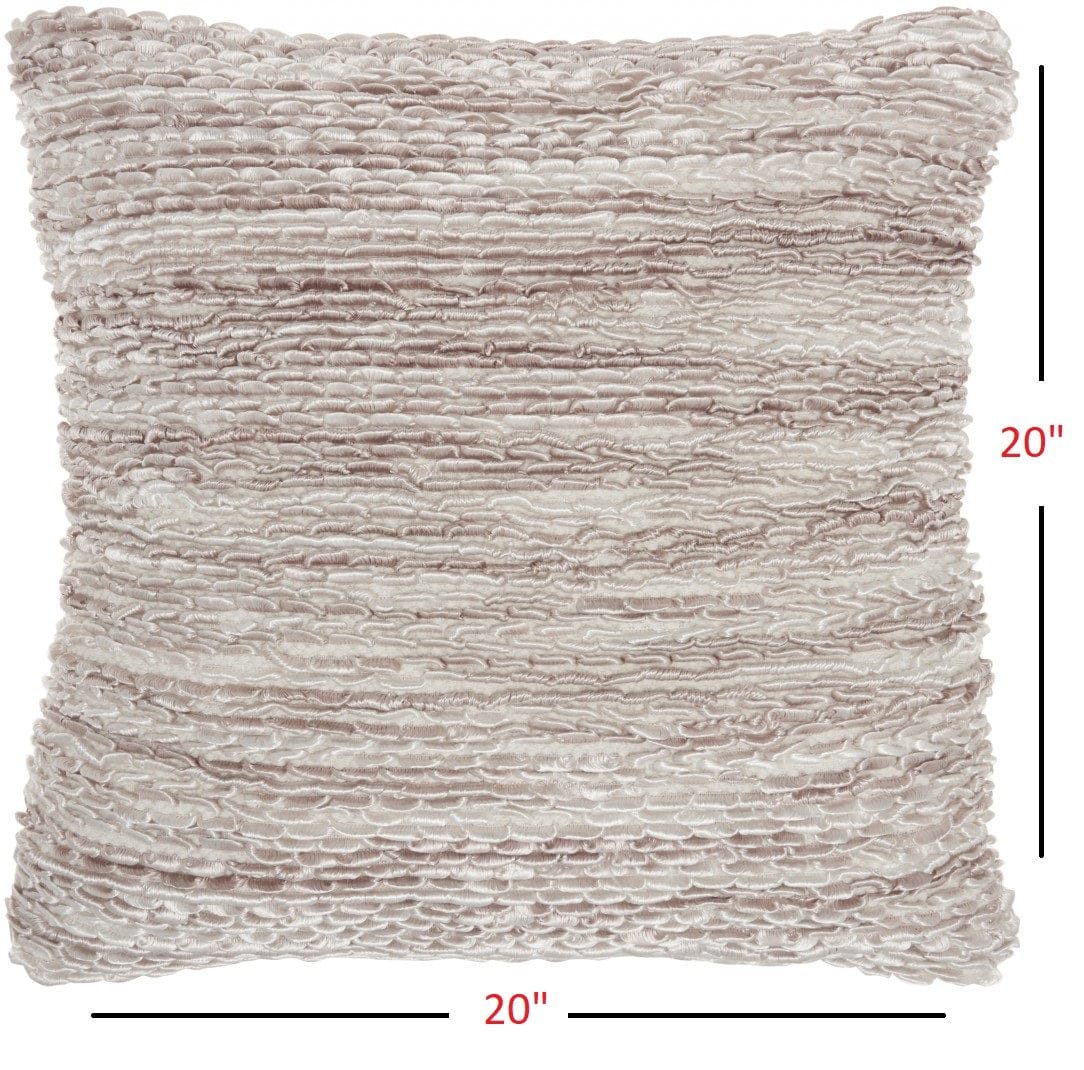 Petite Purple And White Striped Throw Pillow