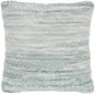 Petite Teal And White Striped Throw Pillow