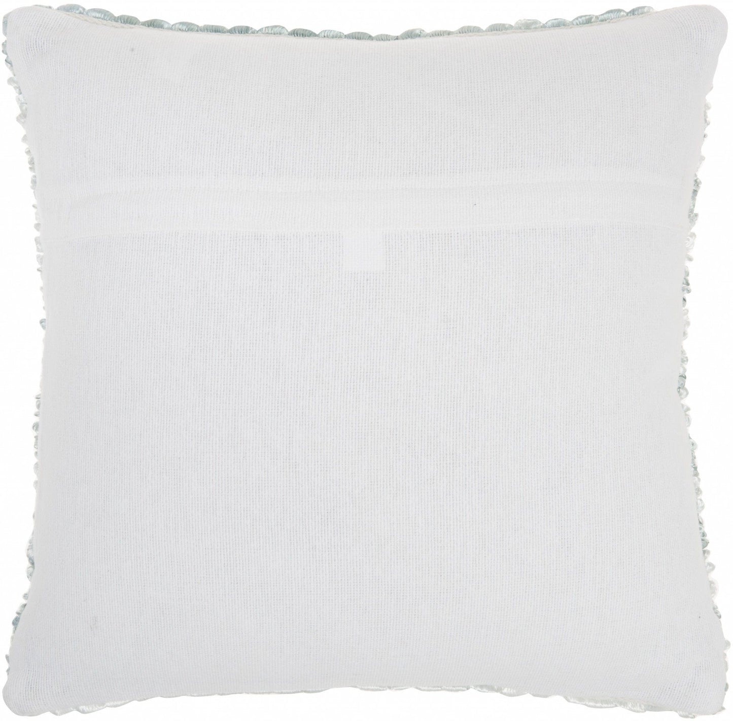 Petite Teal And White Striped Throw Pillow