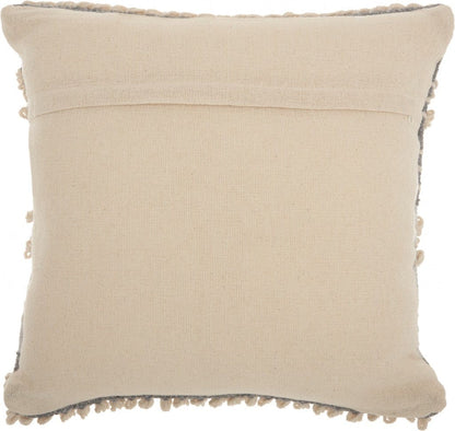 Bohemian Gray Throw Pillow