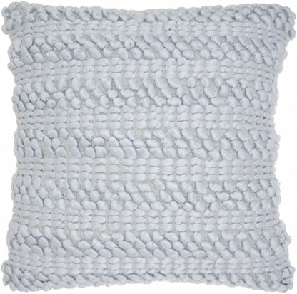 Xl Periwinkle Pom-Pom Detailed Throw Pillow