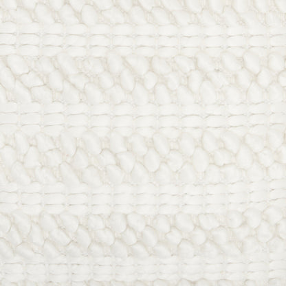White Pom-Pom Detailed Throw Pillow