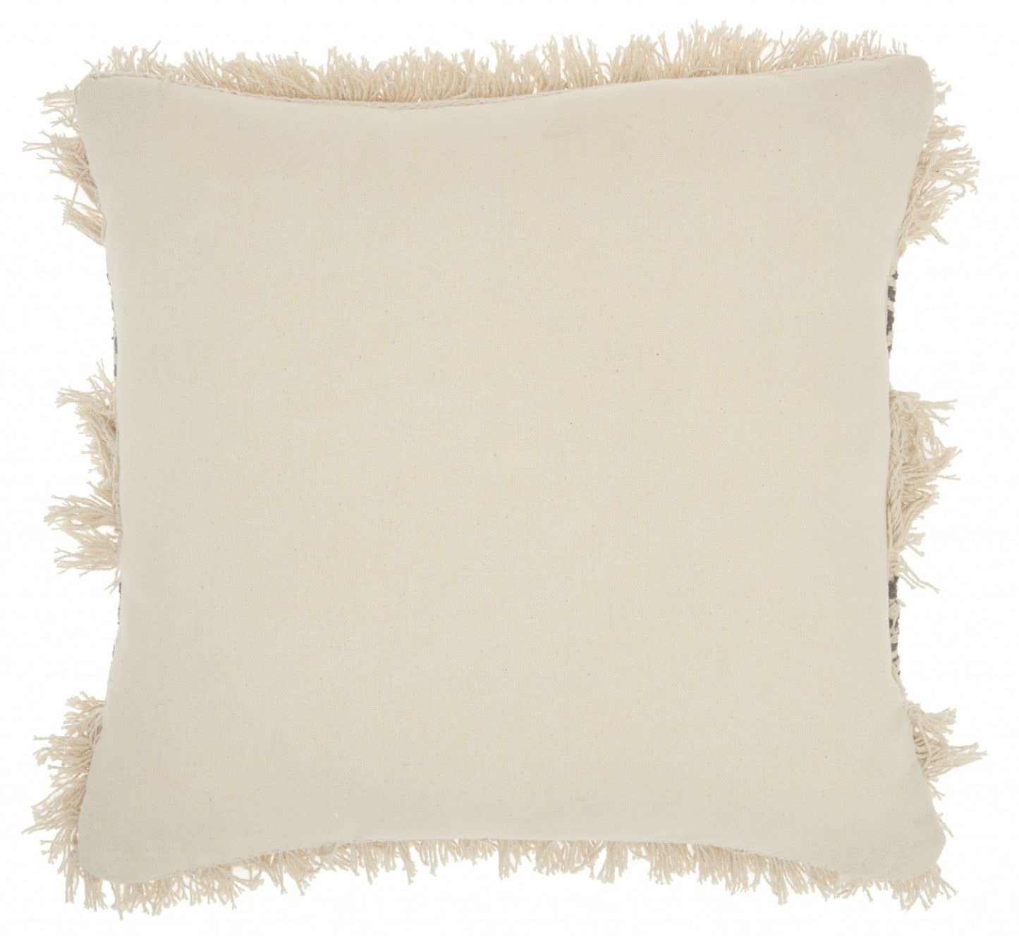 Charcoal Diamond Patterned Throw Pillow