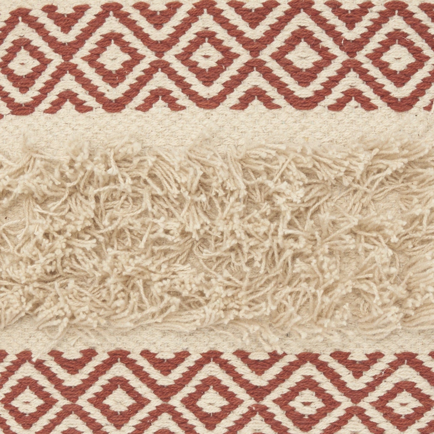 Clay Diamond Patterned Throw Pillow