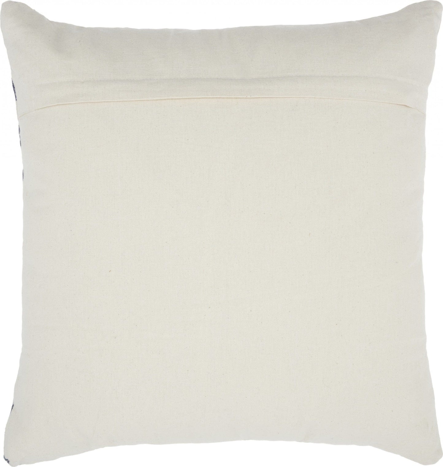 Navy Blue And Ivory Chevron Pattern Throw Pillow