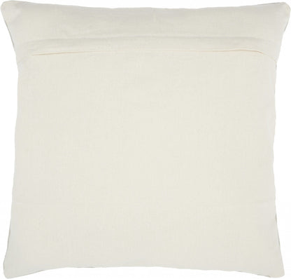 Solid Sand Distressed Throw Pillow