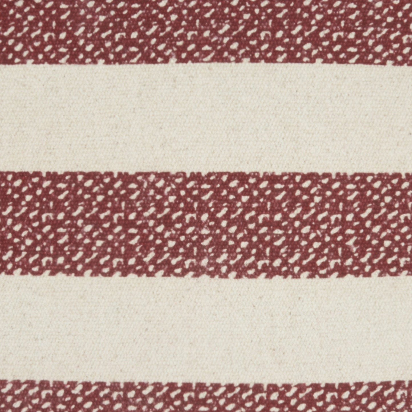 Red And Ivory Stripes Throw Pillow