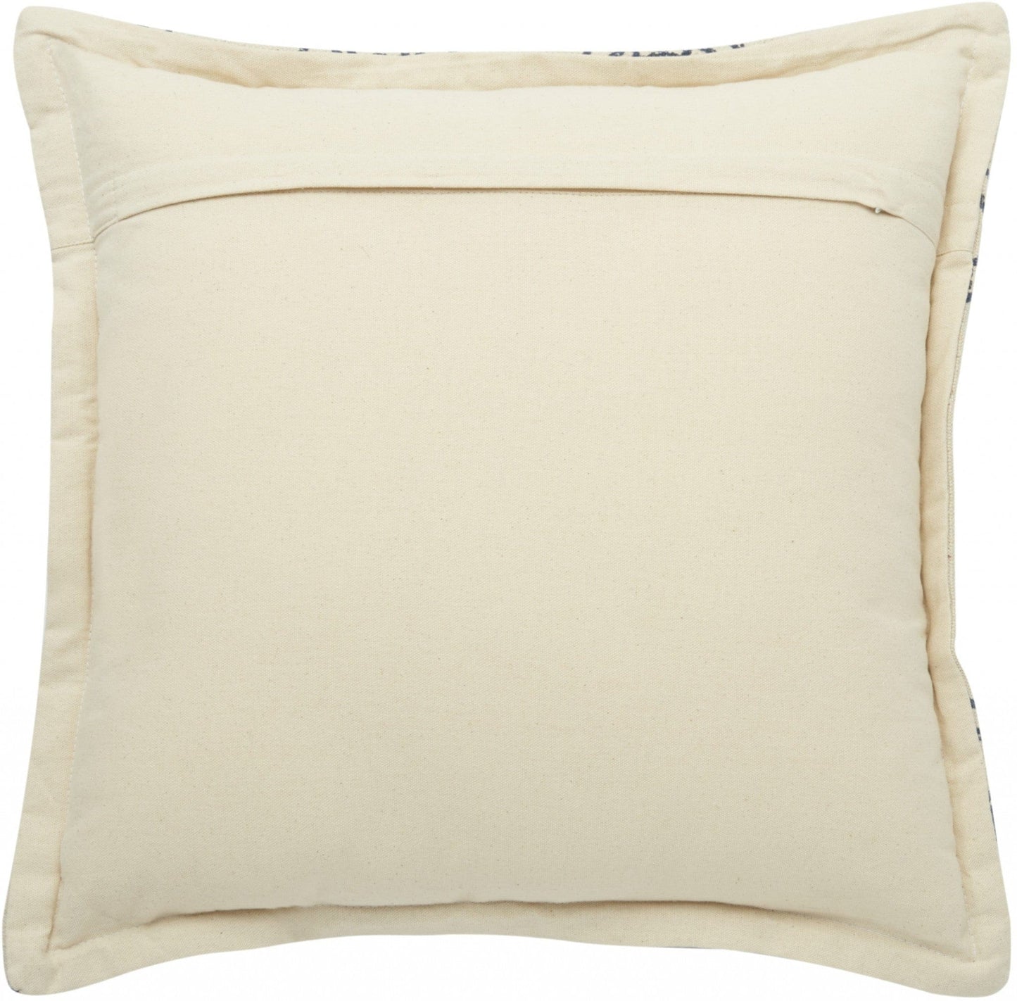 Indigo And Beige Medallion Throw Pillow
