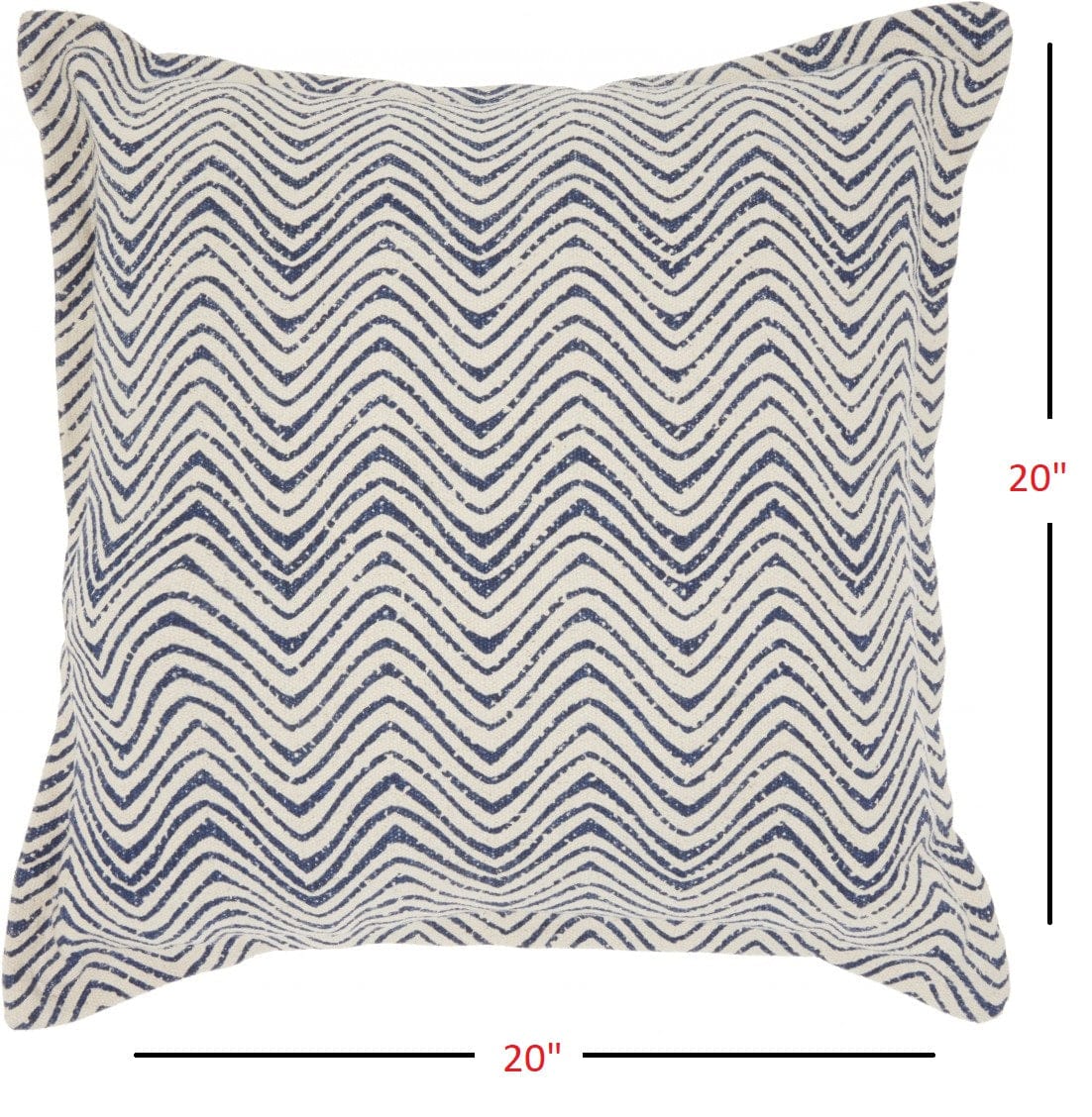 Indigo And Ivory Waves Throw Pillow