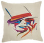 Contemporary Girl With Hat Throw Pillow