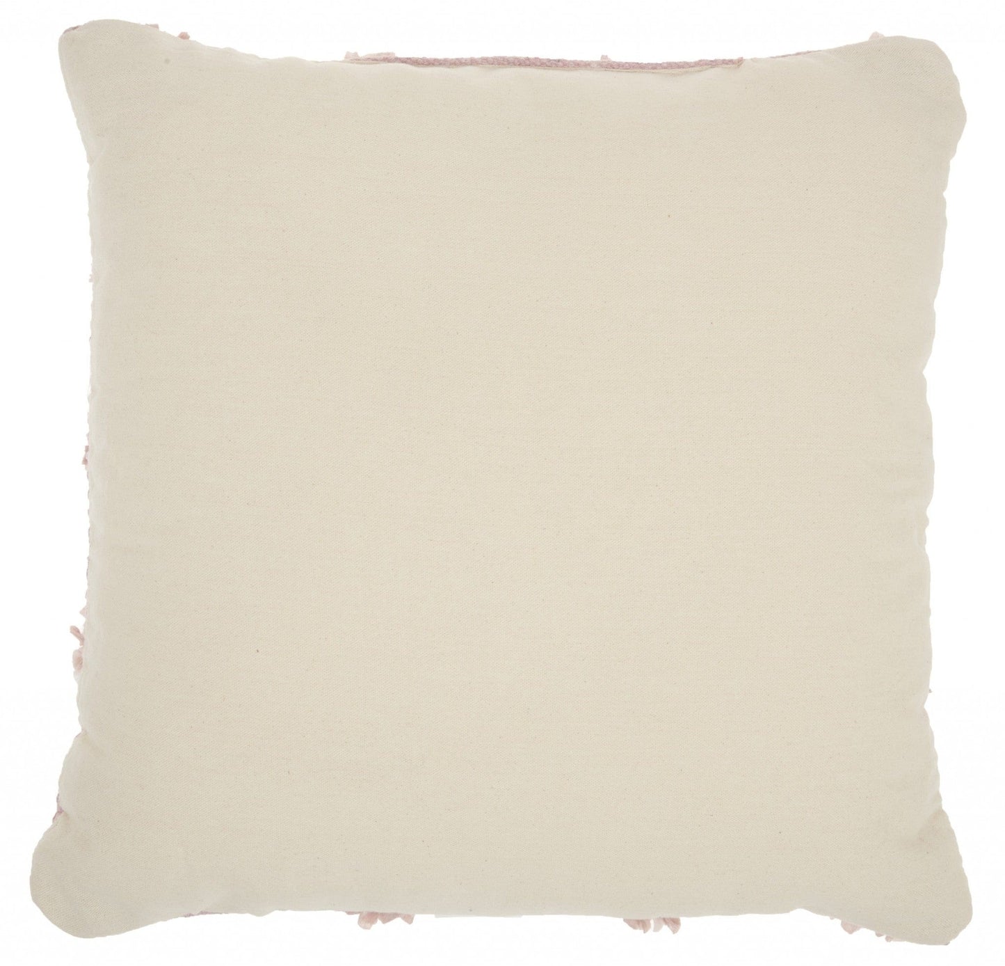 Floral Textured Pink And White Throw Pillow