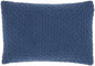 Blue Chunky Braid Lumbar Pillow