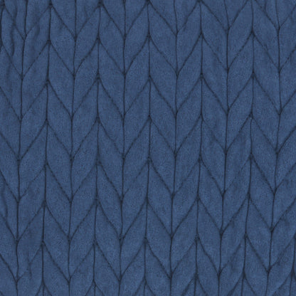 Blue Braided Chevron Throw Pillow