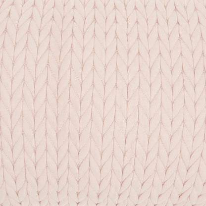 Blush Pink Chunky Braid Lumbar Pillow