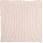 Blush Pink Chunky Braid Throw Pillow