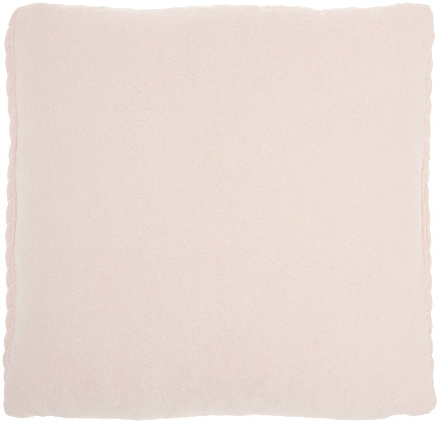 Blush Pink Chunky Braid Throw Pillow