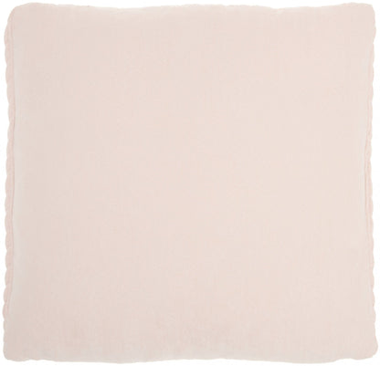 Blush Pink Chunky Braid Throw Pillow