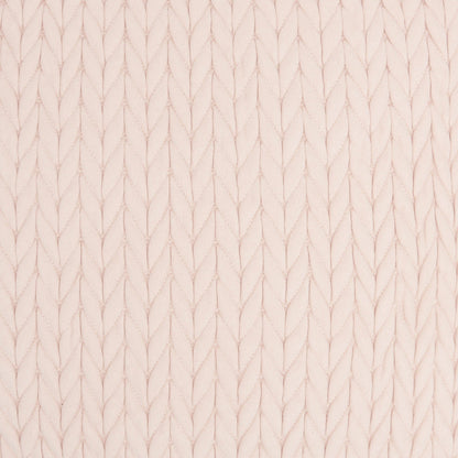 Light Pink Braided Chevron Throw Pillow