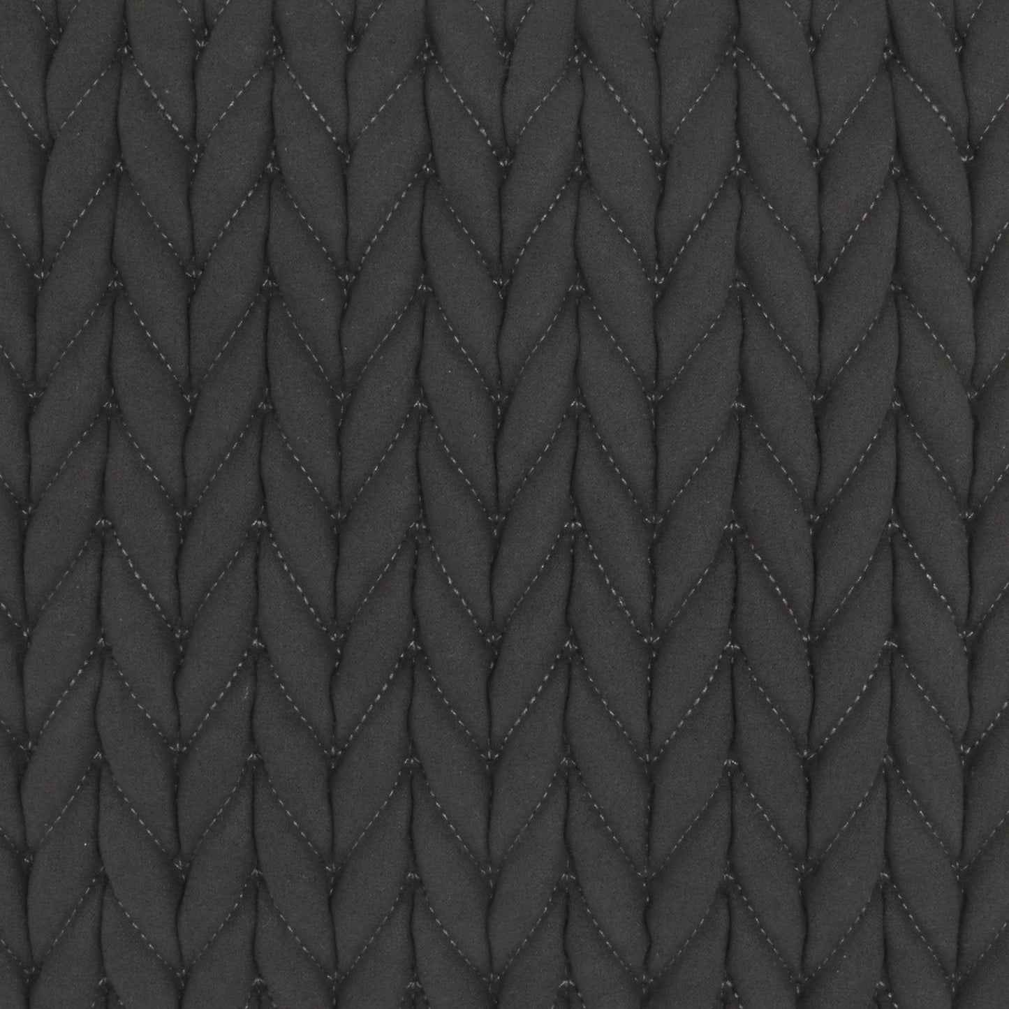 Charcoal Chunky Braid Throw Pillow