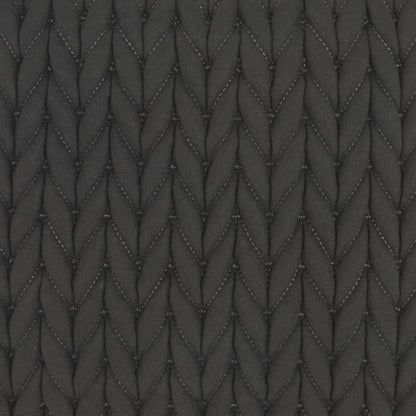 Charcoal Chunky Braid Throw Pillow