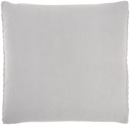 Light Gray Braided Chevron Throw Pillow